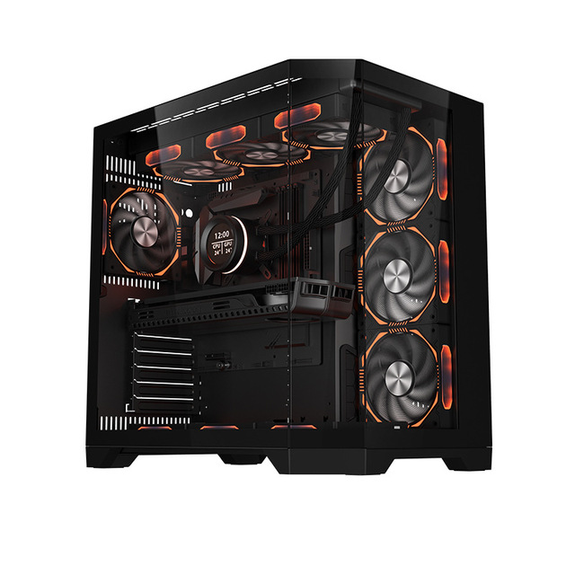 2024 Hite Gaming Pc Chassis ATX MATX Computer Case Full Tower Transparent Cabinet Pc Case  High Performance Gaming Computer Case