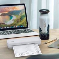 Impresora de Documentos Fotográficos de Bolsillo con Bluetooth, Impresora Térmica A4, Impresora Inalámbrica Digital BT para Negocios, Impresora de Archivos 2026