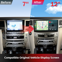 Monitor Multimedia para Coche Lexus LX570 2012-2015 de 12.3'' Android 13 con CarPlay e Interfaz Android para Reproductores de DVD Binarytek