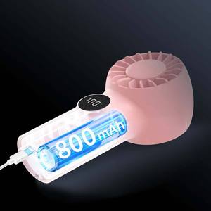 Ventilador de mano de 100 velocidades con carga turbo para viajes transfronterizos entre Japón y Corea del Sur, mini ventilador USB portátil - Product Image 3