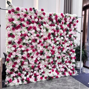 Experiencia Visual Confortable, Fondo Floral Enrollable para Pared, Decoración para Cabina de Fotos en Bodas y Fiestas - Product Image 1