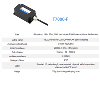 Inclinomètre à double axe ultra-précis 0,001 °   Capteur d'inclinaison numérique de précision RS485 CAN