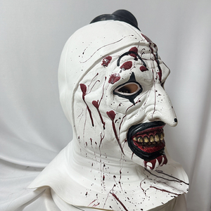 Nuova Maschera Art Clown di Terrifier, Accessorio per Costume di Halloween, Maschera in Lattice Morbido per Feste Horror e <span class=keywords><strong>Carnevale</strong></span> - Product Image 2