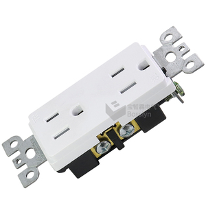 UL 2極3線式15A 125V装飾用コンセント（壁プレート付き、耐タンパー性、住宅用） - Product Image 3