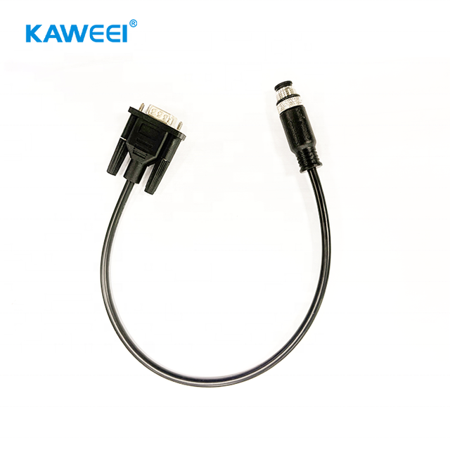 Custom 8Pin M12 Waterproof to DB9 Cable, Industrial Adapter Cord for Electronic Equipment & Control System
