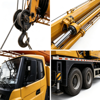 Grue mobile sur camion Sany de fabrication chinoise avec flèche hydraulique droite pour projets de levage lourd