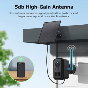 Répéteur <span class=keywords><strong>Wifi</strong></span> et caméra de sécurité sans fil intelligente miniature à énergie solaire, étanche en extérieur, avec réseau <span class=keywords><strong>Wifi</strong></span> 3MP, kits de système - Product Image 6