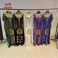Nouvelle Robe Africaine Grande Taille en Coton Bronzé avec Col Turban à Pompons pour Femme, Vente en Gros, Caftan Kaftan Maxi, Robe de Plage