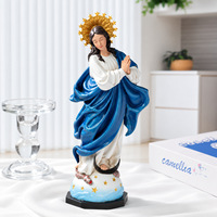 Statue de la Vierge Marie Immaculée Conception en résine, figurine religieuse catholique, sculpture de Notre-Dame