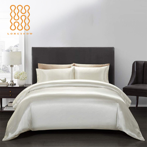 Juego de Ropa de Cama de Lujo, Suave como la Seda, Satén de Poliéster, <span class=keywords><strong>Funda</strong></span> de Edredón con <span class=keywords><strong>Funda</strong></span> de Almohada - Product Image 1