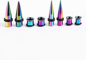 Bouchons coniques d'<span class=keywords><strong>oreille</strong></span> en acier inoxydable 316L colorés <span class=keywords><strong>7mm</strong></span> 9mm Tunnel d'<span class=keywords><strong>oreille</strong></span> jauges extenseurs d'<span class=keywords><strong>oreille</strong></span> bouchon d'étirement - Product Image 3