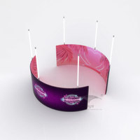 2025 nouveauté pas cher fête événements Led lumières Kit 360 rond Photo stand bannière toile de fond