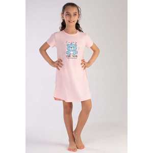 Vestido Túnica Ovalado para Niña con Cuello y Manga Corta, Talla 11-12/15-16 - Product Image 3