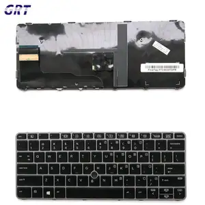 New for HP EliteBook 820 G3/820 G4/725 G3/725 G4 with Silver Frame laptop US Backlit Keyboard