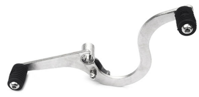 Silver stainless steel shift lever