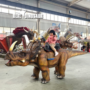 子供屋外遊具機械Styracosaurusライドコイン式ウォーキング恐竜ライド - Product Image 3