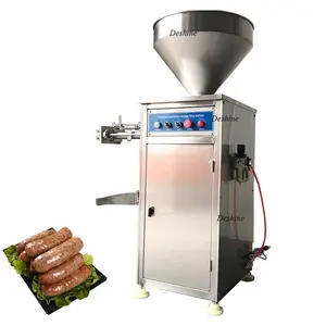 Embutidor de salchichas Industrial automático, máquina de relleno de salchichas grandes