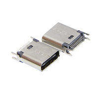 Connecteur USB Type C femelle JINBEILI MUP U23201-5A USB-31C-F-01J12 à montage sur rail et en bordure, prise jack 30V DC