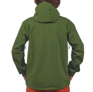 RYH290 personalizza abbigliamento da trekking impermeabile all'aperto giacca impermeabile verde