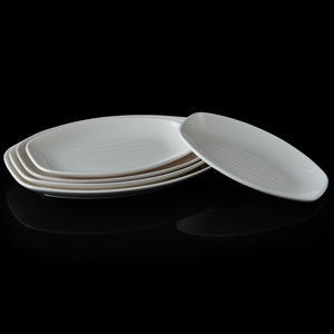 <span class=keywords><strong>Restaurant</strong></span> personnalisé 100% assiette à <span class=keywords><strong>poisson</strong></span> en mélamine ensembles d'assiettes à dîner blanches assiettes en mélamine de qualité alimentaire - Product Image 6