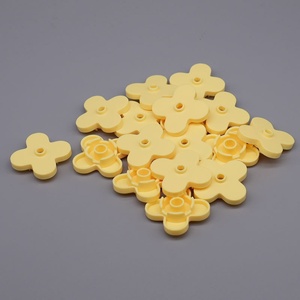 Blocs de construction en plastique ABS faits à la main, remplis de petites billes, compatibles avec les fleurs à quatre feuilles, jouet de construction de 40 pièces - Product Image 2