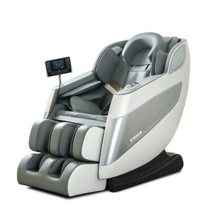 Jingwu Massage Chair Full Body Electric Railless Home Use Multi Point Massage White Gray - Product Image 1