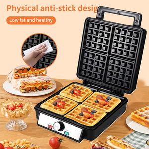 Machine à gaufres <span class=keywords><strong>belge</strong></span> électrique professionnelle antiadhésive Lovfe, best-seller et très appréciée pour la maison - Product Image 2
