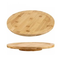 Assiette rotative à 360 degrés en bambou et en bois, assiette spéciale pour le thé de l'après-midi, exquise.