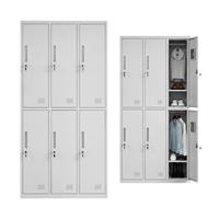 Armoire Métallique Grise Claire pour Vestiaire de Gym, École, Appartement, Étudiants et Personnel - Vente en Gros