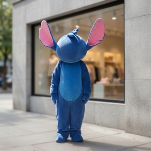 Costume de mascotte monstre bleu personnalisé pour adulte, <span class=keywords><strong>cosplay</strong></span> d'anime d'Halloween, animal de dessin animé, peluche, Fursuit, Disfraz unisexe, en stock - Product Image 1