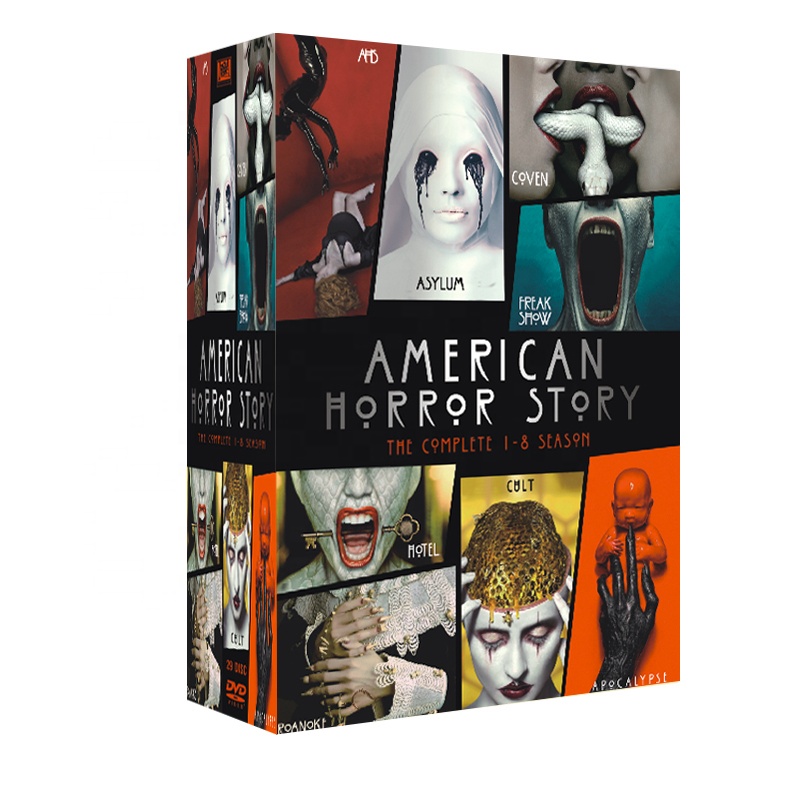 Série completa DVD BOXED SETS FILMES TV show Films ebay fábrica de fornecimento Novos Lançamentos disco American Horror Story Temporada 1-8 29DVD