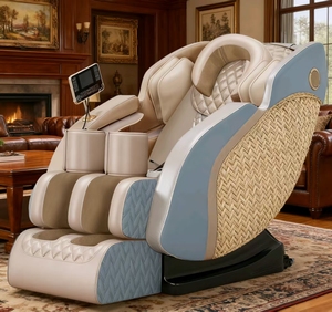 Preisgünstiger 8D Ganzkörper Shiatsu Leder <span class=keywords><strong>Massage</strong></span> stuhl Schwereloser Finger druck mit musikalischer Funktion - Product Image 1