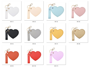 SAIYII Specchietto Tascabile Più Venduto <span class=keywords><strong>a</strong></span> Forma di <span class=keywords><strong>Cuore</strong></span> in Pelle PU Rosa con Basso MOQ e Logo Personalizzato, <span class=keywords><strong>Specchio</strong></span> Portachiavi Portatile per Trucco da Viaggio - Product Image 5