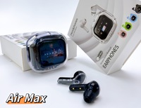 AIRMAX-Écouteurs Bluetooth étanches, écouteurs intra-auriculaires sans fil Tws Gaming Blue Tooh Écouteurs transparents Tws