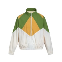 Veste coupe-vent vintage pour homme OEM, col montant, ourlet élastique, veste d'extérieur légère personnalisée