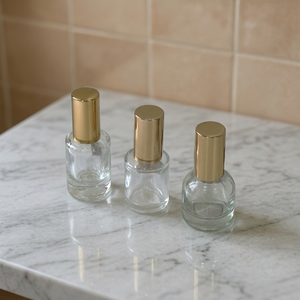 Botella de perfume de vidrio de 10 ml con bomba, tapa de lujo personalizada y única, botella de perfume con tapa metálica y atomizador. - Product Image 4