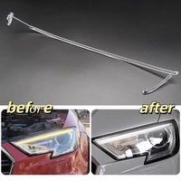 NOUVEAU Tube DRL pour phares Tube acrylique Barre lumineuse Tube de guidage Bande lumineuse DRL pour A3 2013 2014 2015 2016