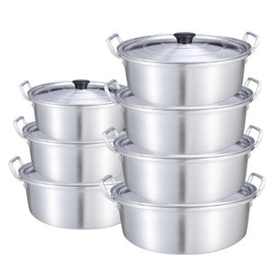 2025 Venta caliente estilo americano Hot Pot <span class=keywords><strong>aluminio</strong></span> quirúrgico primer caballo juego <span class=keywords><strong>de</strong></span> <span class=keywords><strong>ollas</strong></span> juego <span class=keywords><strong>de</strong></span> utensilios <span class=keywords><strong>de</strong></span> cocina - Product Image 2