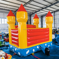 Château gonflable coloré d'extérieur avec souffleur 3mx3m, jouets gonflables incluant un souffleur, maison de rebond pour enfants