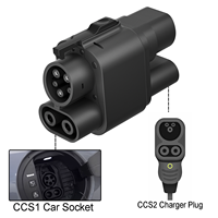 Adaptateur de charge CC 200 kW direct usine, connecteur EV CCS2 vers CCS1, charge rapide, adaptateur CCS2 vers CCS1