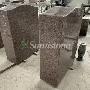 Tombstones And Monuments Samistone American Style Mahogany Red Granite Upright Tombstone Headstone And Monument