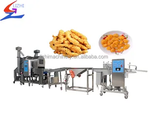 Automatic Processing Predust Chicken Coating Fish Cutlet Battering Flouring Preduster Machine