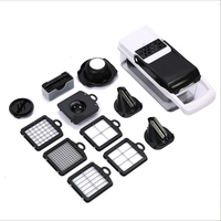 22 1 Cuisine Dicer Cutter Machine Durable Salade Pomme De Terre Carotte Légumes Hachoir Mandoline Trancheuse Main Processeur Manuel