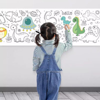 Fournitures de bureau et scolaires, rouleau de peinture graffiti de 3 mètres, papier artistique DIY pour enfants, jouets d'éducation précoce et cadeau créatif