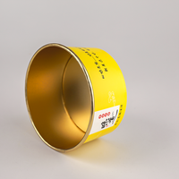 Bol en papier alimentaire écologique imprimé sur mesure avec feuille d'or, emballage alimentaire jetable, isolation thermique, conteneur résistant à l'huile