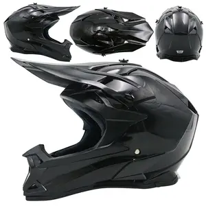 Ustom-casco de motocross todoterreno, protector de cara completa para moto de carreras