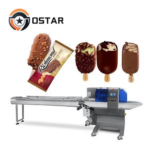 Doanh Nghiệp Nhỏ bán tự động mini dòng chảy gói cho thực phẩm cho ăn Ice Cream Ice Lolly Stick Popsicle máy đóng gói - Product Image 1