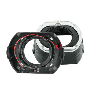 FANKAI 2,5 et 3 pouces, caches de phares LED automobiles décoratifs carrés intégrés Angel Eye, pour phares Bi-Xénon, pour le marché international - Product Image 1