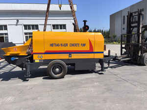 Pompe concrète de la pompe HBTSC40 de remorque concrète de moteur diesel pour le projet de construction - Product Image 4