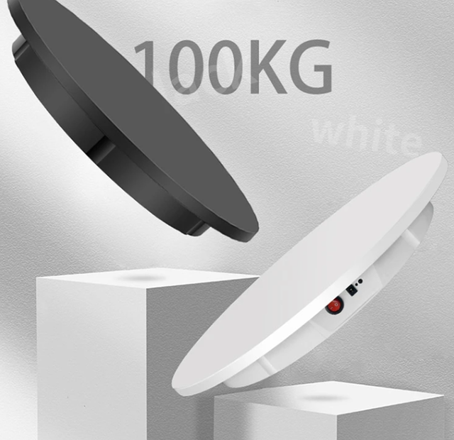 60cm Turntable 360 Display Spinner Motorized Rotating Display Stand 360 Turntable Max Load 100kg
